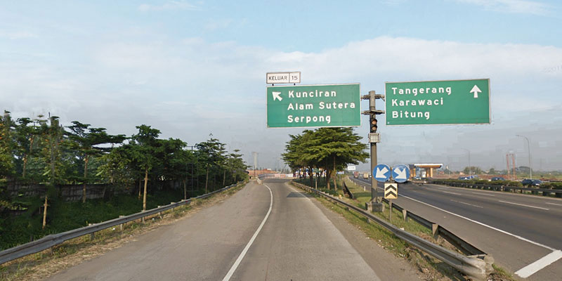 Exit Tol Alam Sutera @ Transportasi & Aksebilitas